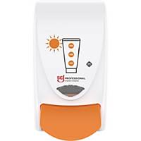 Dispenser for UV protection Stokoderm and Travabon, white/orange, 1 l