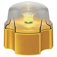 LED Warnlicht für Sicherheitsabsperrung, 14x14x12 cm, gelb