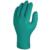 Skytec Teal Disposable Gloves - Green, Size 7 - Box of 100