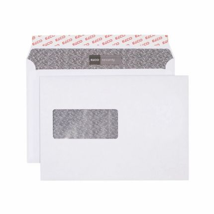Enveloppes Elco Security, C5, fenêtre gauche, 100 g/m2, blanc
