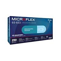 Ansell Microflex® 93-833 Disposable Nitrile Gloves S, 250 Pieces