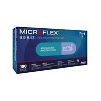 Ansell Microflex® 93-843 Disposable Nitrile Gloves S, 100 Pieces