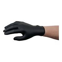 Rękawice nitrylowe ANSELL MICROFLEX 93-852, czarne, rozmiar M (7,5-8), 100 sztuk
