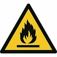 Signaux d’avertissement, danger, matières inflammables, ᴓ 200 mm