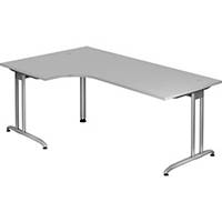 Schreibtisch mit Ecke, Größe: 200 x 120, grau