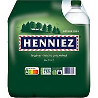 Henniez grün Mineralwasser mit wenig Kohlensäure 1 l, Packung à 6 Flaschen
