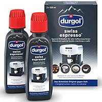 Détartrant spécial Durgol swiss espresso, 125 ml, pack de 2 bouteilles