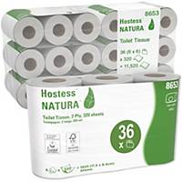 Toilet Roll by Hostess™ - 36 rolls x 320 2 Ply White Toilet Roll (8653)