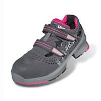 uvex 1 85608 Women s Safety Sandals, S1 SRC ESD, Size 35, Grey