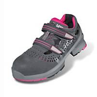 uvex 1 85608 Women s Safety Sandals, S1 SRC ESD, Size 38, Grey