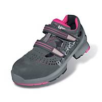 uvex 1 85608 Women s Safety Sandals, S1 SRC ESD, Size 40, Grey