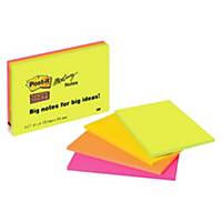 Post-it® Super Sticky Meeting Notes, 152x101 mm, Pk.à 4 Stk