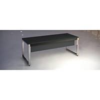 OXYGEN LUXE TABLE 180X90X75 ANTH MAT/CHR