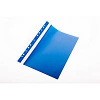 Rychlovazač s euroděrováním, PP, A4, modrý, 10 ks