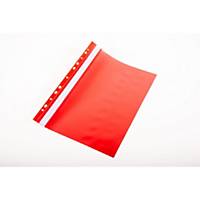 PK10 PUNCH FLAT FILE A4 PP RED