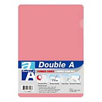 Double A Plastic Folder A4 Red - Pack of 12