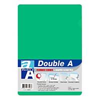 Double A Plastic Folder A4 Green - Pack of 12