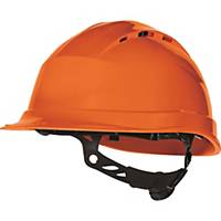 Casco di sicurezza Quartz Up IV Delta Plus,campo di regolazione 53-63 cm,arancio