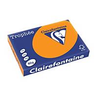 Clairefontaine Trophée 2880C gekleurd A3 papier, 80 g, fluo oranje, per 500 vel