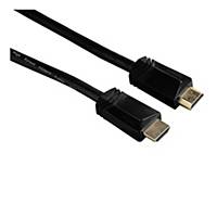 HDMI kábel Hama, vidlica – vidlica, 5 m, pozlátený