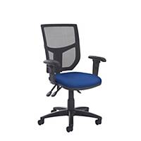 Altino High back Mesh Chair Blue with Adjustbale ArmsDel Only Excl NI