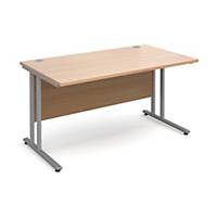Maestro 25 SL straight desk 1200mm x 800mm beech  - Delivery Only - Excludes NI
