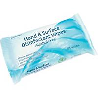 Alcohol Free Hand & Surface Disinfectant Wipes - Pack of 40