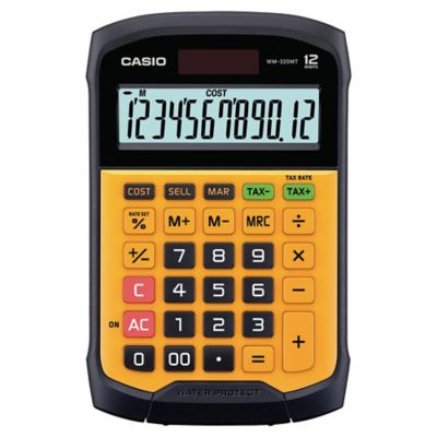 Casio WM-320MT pöytälaskin vesi- ja pölysuojattu