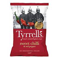 Tyrrell s Hand Cooked English Crisps Chili & Red Pepper 150g