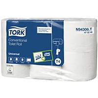 Tork® 472246 wc-paperi T4 Conventional 2-krs, 1 kpl=7x6 rullaa
