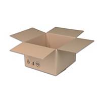 Klopová krabice, 3-vrstvá, 355 x 285 x 230 mm, hnědá, 25 kusů
