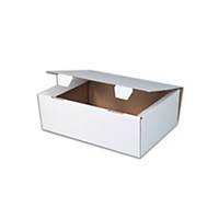 Versandbox mit Deckel, 250 x 175 x 100 mm, weiß, 50 Stück