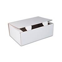 Jednodílná krabice s víkem, 350 x 250 x 120 mm, bílá, 50 kusů