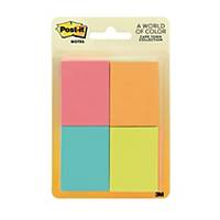 Post-It Cape Town Assorted Colour Sticky Notes - Pack of 4