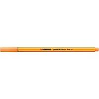 Stabilo Point 88 Fineliner Pen, Line Width 0.4mm, Neon Orange