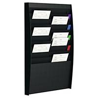 Wall sorting board Paperflow, 20 compartments, A4 portrait, black
