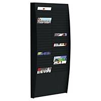 Wall sorting board Paperflow, 50 compartments, A4 portrait, black