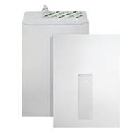 Winpaq Peel & Seal Window Plain White Envelope  6.375X9  C5 100g - Pack of 50