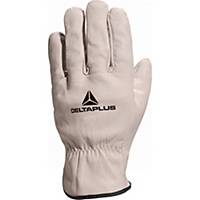 Delta Plus FBN49 Driver leathergrain handling gloves, size 10, pack of 120 pairs