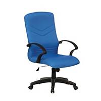 Artrich BL2101MB Fabric Medium Back Chair Blue