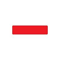 Pack de 10 etiquetas adesivas para chão Tarifold - formato tira - vermelho
