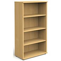 Bookcase Beech 4 Shelf 1600mm