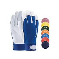 Ardon® Hobby Combinated Gloves, Size 9, Orange, 12 Pairs