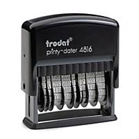 Trodat Printy 4816 double date stamp - French