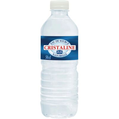 Eau plate Cristaline, le paquet de 24 bouteilles de 0,5 l