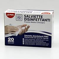Salviettine disinfettanti battericide PVS - conf. 20
