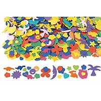 Formes diverses en caoutchouc Colorations, couleurs assorties, les 1.000 pièces