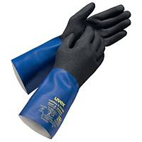 Chemikalienschutzhandschuh Rubiflex S XG35B Uvex, blau, Größe 8, 10 Paar
