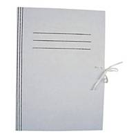 Teczka wiązana KIEL-TECH, karton, A4, 250 g, biała