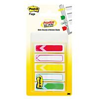 POST-IT 684-ARR-RYG FLAGS 0.47  X 1.7  ASSORTED 5 COLOURS